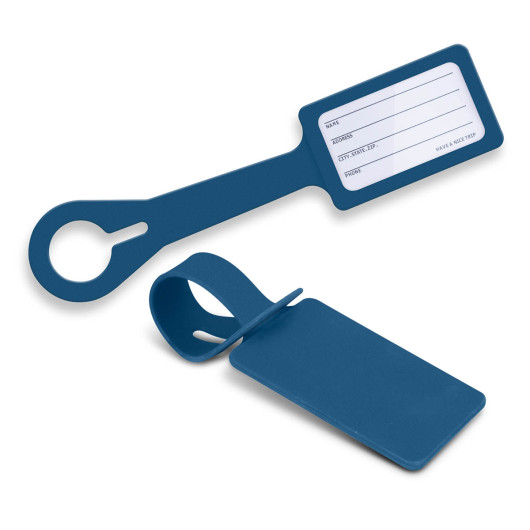 Royal Blue Silicone Luggage Tags
